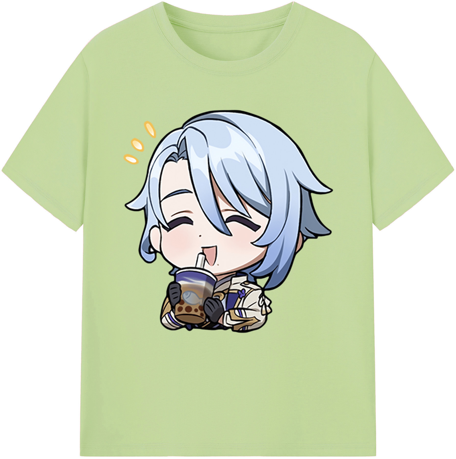 げんし神 神里綾人 かみさとあやと genshin Kamisato Ayato 綿100％半袖Tシャツ（フロントプリント）